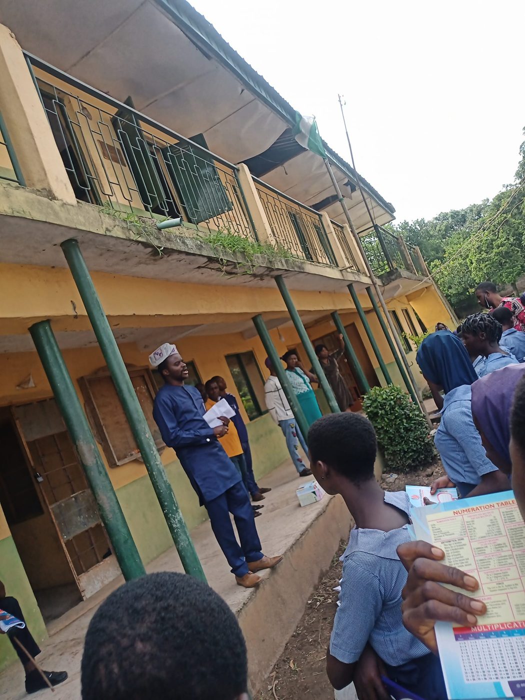 Earlier notebook distribution at Odo-Otin Grammar School, Okuku