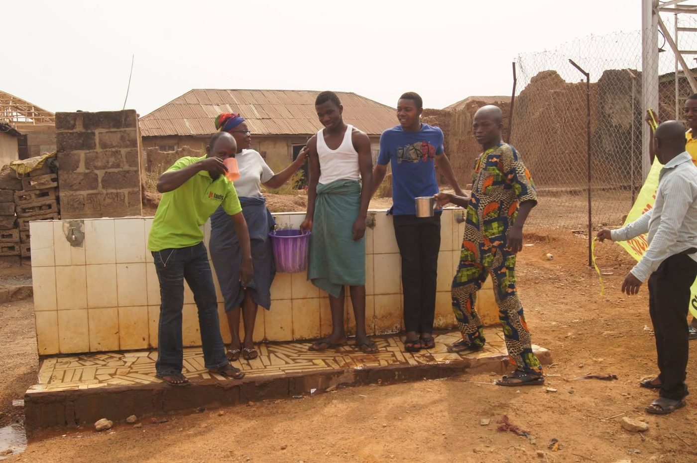Celebrating the return of water at the Okuku borehole