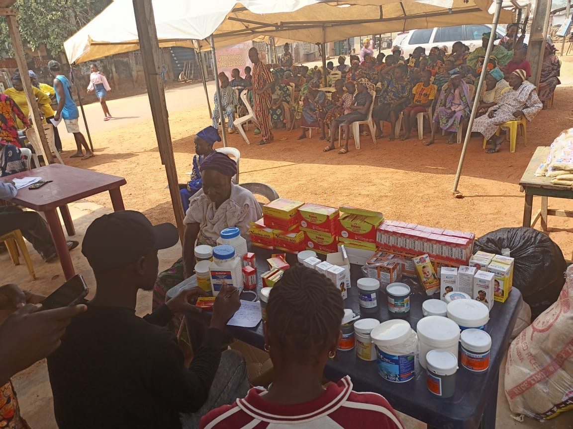 December medical and food outreach in Okuku and Igbaye